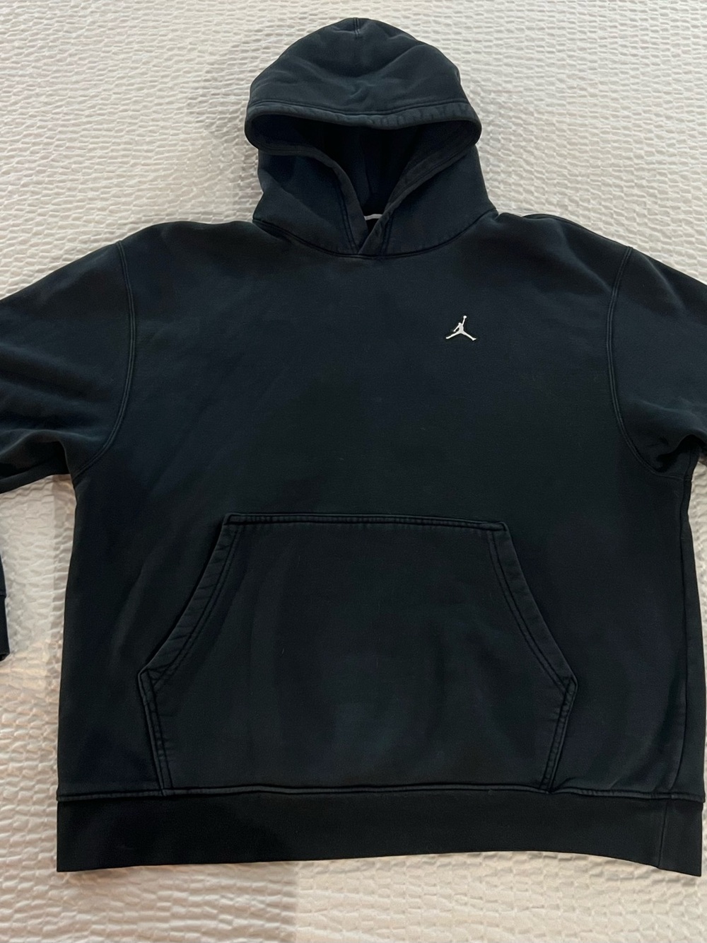 NIKE Jordan Black Jumpman Logo Hoodie Sweatshirt - Mens size XL